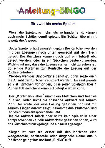 bingo spielen anleitung