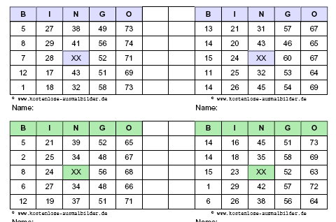 bingo tabelle
